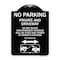 Signmission No Parking Private and Active Driveway Do Not Block Unauthorized Vehicles Will Be Cit, BW-1824-23801 A-DES-BW-1824-23801 - alternate 1